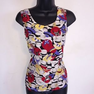 Petite Sophisticate reversible silk shell blouse